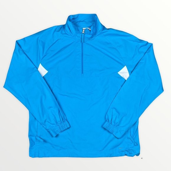 Nike Tops - Vintage Nike Fit Storm Golf blue windbreaker pullover